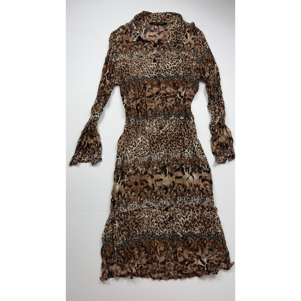 Violet & Claire New York Leopard Print Midi Dress  Women's Size M